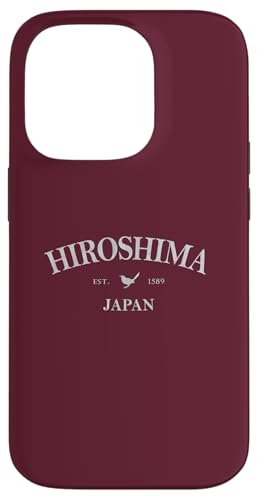 Hiroshima Japan | Hiroshima Japan Grafikdruck Hülle für iPhone 14 Pro von Japanese Cultural Designs