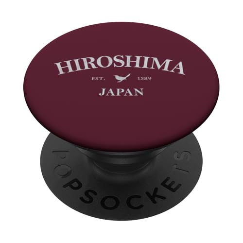 Hiroshima Japan | Hiroshima Japan Grafikdruck PopSockets Klebender PopGrip von Japanese Cultural Designs