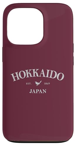 Hokkaido Japan | Hokkaido Japan Grafischer Schneevogeldruck Hülle für iPhone 13 Pro von Japanese Cultural Designs