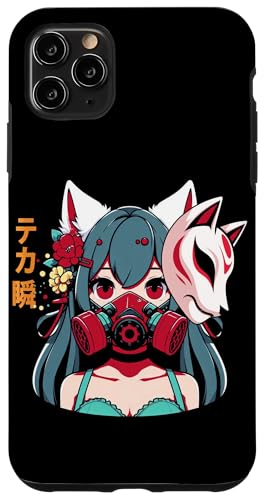 Anime Manga Cyberpunk Ästhetische Techwear Harajuku Kitsune Hülle für iPhone 11 Pro Max von Japanese Culture Mythology Lover Anime Girl Otaku