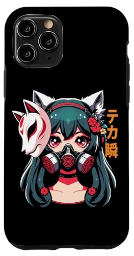 Anime Manga Cyberpunk Ästhetische Techwear Harajuku Kitsune Hülle für iPhone 11 Pro von Japanese Culture Mythology Lover Anime Girl Otaku