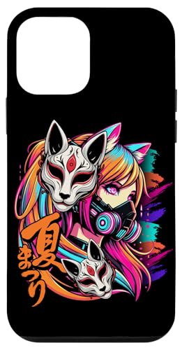 Anime Manga Cyberpunk Ästhetische Techwear Harajuku Kitsune Hülle für iPhone 12 mini Anime Manga Cyberpunk Ästhetische Techwear Harajuku Kitsune Hülle für iPhone 12 mini von Japanese Culture Mythology Lover Anime Girl Otaku