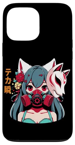 Anime Manga Cyberpunk Ästhetische Techwear Harajuku Kitsune Hülle für iPhone 13 Pro Max von Japanese Culture Mythology Lover Anime Girl Otaku