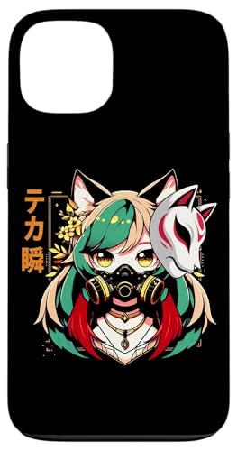 Anime Manga Cyberpunk Ästhetische Techwear Harajuku Kitsune Hülle für iPhone 13 von Japanese Culture Mythology Lover Anime Girl Otaku