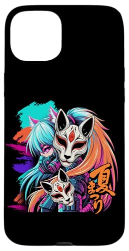 Anime Manga Cyberpunk Ästhetische Techwear Harajuku Kitsune Hülle für iPhone 15 Plus Anime Manga Cyberpunk Ästhetische Techwear Harajuku Kitsune Hülle für iPhone 15 Plus von Japanese Culture Mythology Lover Anime Girl Otaku