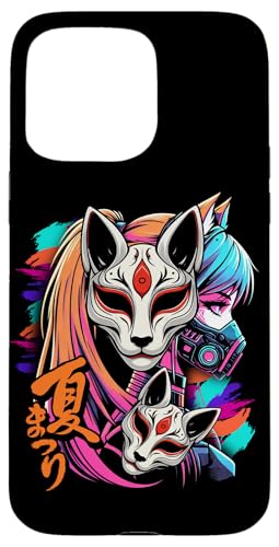 Anime Manga Cyberpunk Ästhetische Techwear Harajuku Kitsune Hülle für iPhone 15 Pro Max Anime Manga Cyberpunk Ästhetische Techwear Harajuku Kitsune Hülle für iPhone 15 Pro Max von Japanese Culture Mythology Lover Anime Girl Otaku