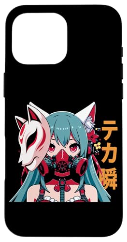 Anime Manga Cyberpunk Ästhetische Techwear Harajuku Kitsune Hülle für iPhone 16 Pro Max Anime Manga Cyberpunk Ästhetische Techwear Harajuku Kitsune Hülle für iPhone 16 Pro Max von Japanese Culture Mythology Lover Anime Girl Otaku