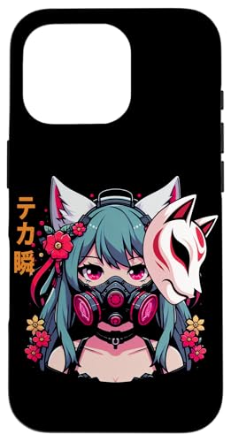 Anime Manga Cyberpunk Ästhetische Techwear Harajuku Kitsune Hülle für iPhone 16 Pro Anime Manga Cyberpunk Ästhetische Techwear Harajuku Kitsune Hülle für iPhone 16 Pro von Japanese Culture Mythology Lover Anime Girl Otaku