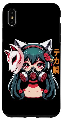 Anime Manga Cyberpunk Ästhetische Techwear Harajuku Kitsune Hülle für iPhone XS Max von Japanese Culture Mythology Lover Anime Girl Otaku