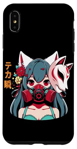 Anime Manga Cyberpunk Ästhetische Techwear Harajuku Kitsune Hülle für iPhone XS Max von Japanese Culture Mythology Lover Anime Girl Otaku