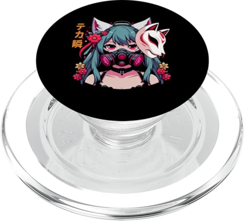 Anime Manga Cyberpunk Ästhetische Techwear Harajuku Kitsune PopSockets PopGrip für MagSafe Anime Manga Cyberpunk Ästhetische Techwear Harajuku Kitsune PopSockets PopGrip für MagSafe von Japanese Culture Mythology Lover Anime Girl Otaku