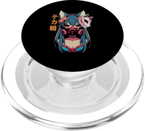 Anime Manga Cyberpunk Ästhetische Techwear Harajuku Kitsune PopSockets PopGrip für MagSafe Anime Manga Cyberpunk Ästhetische Techwear Harajuku Kitsune PopSockets PopGrip für MagSafe von Japanese Culture Mythology Lover Anime Girl Otaku