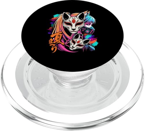 Anime Manga Cyberpunk Ästhetische Techwear Harajuku Kitsune PopSockets PopGrip für MagSafe Anime Manga Cyberpunk Ästhetische Techwear Harajuku Kitsune PopSockets PopGrip für MagSafe von Japanese Culture Mythology Lover Anime Girl Otaku