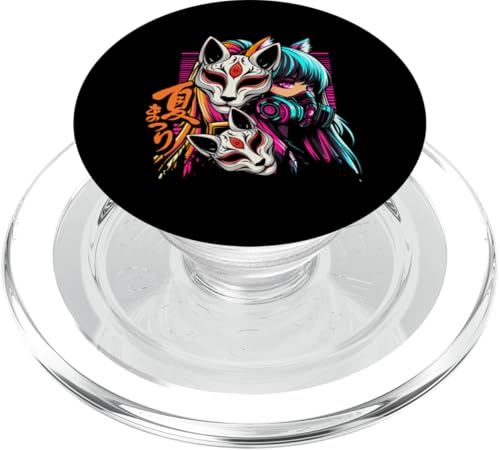 Anime Manga Cyberpunk Ästhetische Techwear Harajuku Kitsune PopSockets PopGrip für MagSafe Anime Manga Cyberpunk Ästhetische Techwear Harajuku Kitsune PopSockets PopGrip für MagSafe von Japanese Culture Mythology Lover Anime Girl Otaku