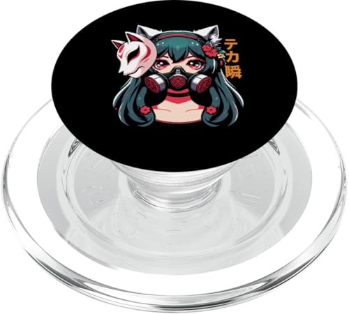 Anime Manga Cyberpunk Ästhetische Techwear Harajuku Kitsune PopSockets PopGrip für MagSafe Anime Manga Cyberpunk Ästhetische Techwear Harajuku Kitsune PopSockets PopGrip für MagSafe von Japanese Culture Mythology Lover Anime Girl Otaku