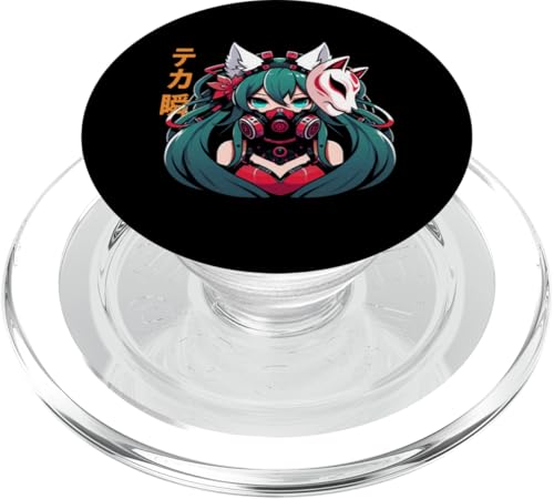 Anime Manga Cyberpunk Ästhetische Techwear Harajuku Kitsune PopSockets PopGrip für MagSafe Anime Manga Cyberpunk Ästhetische Techwear Harajuku Kitsune PopSockets PopGrip für MagSafe von Japanese Culture Mythology Lover Anime Girl Otaku
