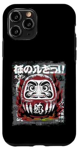 Daruma Puppe Japanischer Glücksbringer Hülle für iPhone 11 Pro von Japanese Lucky Charm Designs