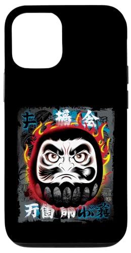 Daruma Puppe Japanischer Glücksbringer Hülle für iPhone 12/12 Pro von Japanese Lucky Charm Designs