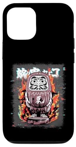 Daruma Puppe Japanischer Glücksbringer Hülle für iPhone 12/12 Pro von Japanese Lucky Charm Designs