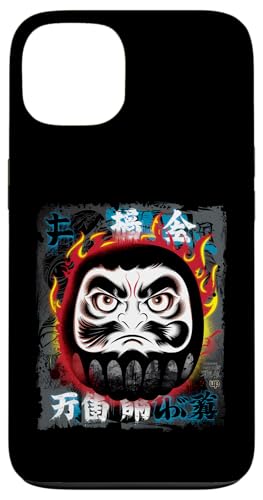Daruma Puppe Japanischer Glücksbringer Hülle für iPhone 13 von Japanese Lucky Charm Designs