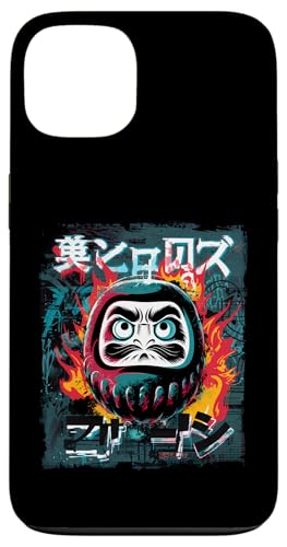 Daruma Puppe Japanischer Glücksbringer Hülle für iPhone 13 von Japanese Lucky Charm Designs