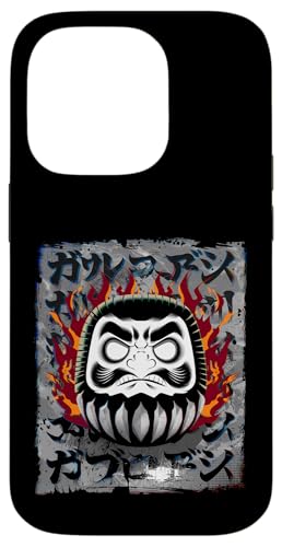 Daruma Puppe Japanischer Glücksbringer Hülle für iPhone 14 Pro von Japanese Lucky Charm Designs