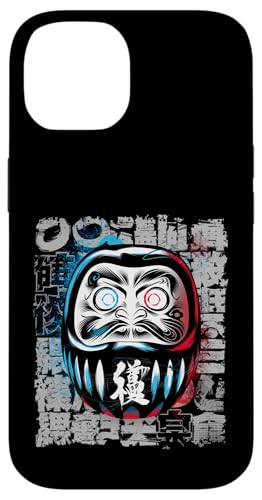 Daruma Puppe Japanischer Glücksbringer Hülle für iPhone 14 von Japanese Lucky Charm Designs