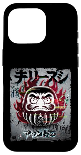 Daruma Puppe Japanischer Glücksbringer Hülle für iPhone 16 Pro von Japanese Lucky Charm Designs