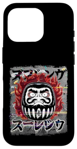 Daruma Puppe Japanischer Glücksbringer Hülle für iPhone 16 Pro von Japanese Lucky Charm Designs