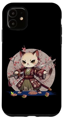 Japanische Samurai-Ninja-Katze Japanische Kanji Kawaii Art Manga Hülle für iPhone 11 Japanische Samurai-Ninja-Katze Japanische Kanji Kawaii Art Manga Hülle für iPhone 11 von Japanese Ninja Cat Lover Japanese Warrior Culture