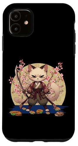 Japanische Samurai-Ninja-Katze Japanische Kanji Kawaii Art Manga Hülle für iPhone 11 Japanische Samurai-Ninja-Katze Japanische Kanji Kawaii Art Manga Hülle für iPhone 11 von Japanese Ninja Cat Lover Japanese Warrior Culture