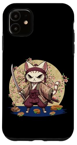 Japanische Samurai-Ninja-Katze Japanische Kanji Kawaii Art Manga Hülle für iPhone 11 Japanische Samurai-Ninja-Katze Japanische Kanji Kawaii Art Manga Hülle für iPhone 11 von Japanese Ninja Cat Lover Japanese Warrior Culture