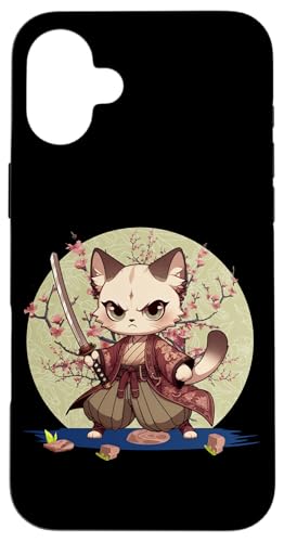 Japanische Samurai-Ninja-Katze Japanische Kanji Kawaii Art Manga Hülle für iPhone 16 Plus Japanische Samurai-Ninja-Katze Japanische Kanji Kawaii Art Manga Hülle für iPhone 16 Plus von Japanese Ninja Cat Lover Japanese Warrior Culture
