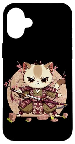 Japanische Samurai-Ninja-Katze Japanische Kanji Kawaii Art Manga Hülle für iPhone 16 Plus Japanische Samurai-Ninja-Katze Japanische Kanji Kawaii Art Manga Hülle für iPhone 16 Plus von Japanese Ninja Cat Lover Japanese Warrior Culture