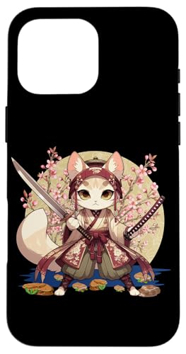 Japanische Samurai-Ninja-Katze Japanische Kanji Kawaii Art Manga Hülle für iPhone 16 Pro Max Japanische Samurai-Ninja-Katze Japanische Kanji Kawaii Art Manga Hülle für iPhone 16 Pro Max von Japanese Ninja Cat Lover Japanese Warrior Culture