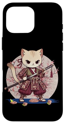 Japanische Samurai-Ninja-Katze Japanische Kanji Kawaii Art Manga Hülle für iPhone 16 Pro Max Japanische Samurai-Ninja-Katze Japanische Kanji Kawaii Art Manga Hülle für iPhone 16 Pro Max von Japanese Ninja Cat Lover Japanese Warrior Culture