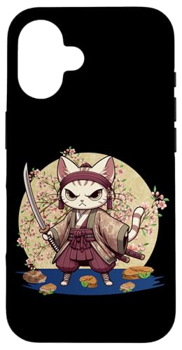Japanische Samurai-Ninja-Katze Japanische Kanji Kawaii Art Manga Hülle für iPhone 16 Japanische Samurai-Ninja-Katze Japanische Kanji Kawaii Art Manga Hülle für iPhone 16 von Japanese Ninja Cat Lover Japanese Warrior Culture