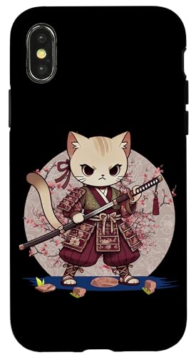 Japanische Samurai-Ninja-Katze Japanische Kanji Kawaii Art Manga Hülle für iPhone X/XS Japanische Samurai-Ninja-Katze Japanische Kanji Kawaii Art Manga Hülle für iPhone X/XS von Japanese Ninja Cat Lover Japanese Warrior Culture