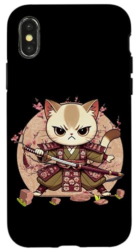 Japanische Samurai-Ninja-Katze Japanische Kanji Kawaii Art Manga Hülle für iPhone X/XS Japanische Samurai-Ninja-Katze Japanische Kanji Kawaii Art Manga Hülle für iPhone X/XS von Japanese Ninja Cat Lover Japanese Warrior Culture
