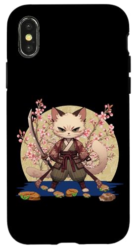 Japanische Samurai-Ninja-Katze Japanische Kanji Kawaii Art Manga Hülle für iPhone X/XS Japanische Samurai-Ninja-Katze Japanische Kanji Kawaii Art Manga Hülle für iPhone X/XS von Japanese Ninja Cat Lover Japanese Warrior Culture