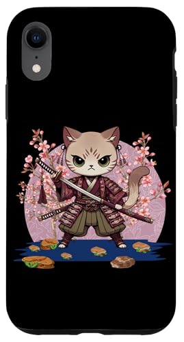 Japanische Samurai-Ninja-Katze Japanische Kanji Kawaii Art Manga Hülle für iPhone XR Japanische Samurai-Ninja-Katze Japanische Kanji Kawaii Art Manga Hülle für iPhone XR von Japanese Ninja Cat Lover Japanese Warrior Culture