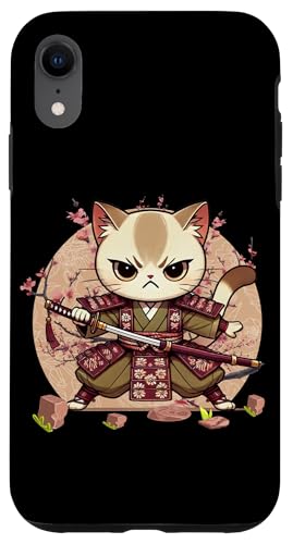 Japanische Samurai-Ninja-Katze Japanische Kanji Kawaii Art Manga Hülle für iPhone XR Japanische Samurai-Ninja-Katze Japanische Kanji Kawaii Art Manga Hülle für iPhone XR von Japanese Ninja Cat Lover Japanese Warrior Culture