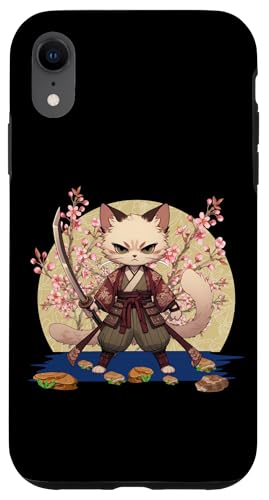 Japanische Samurai-Ninja-Katze Japanische Kanji Kawaii Art Manga Hülle für iPhone XR Japanische Samurai-Ninja-Katze Japanische Kanji Kawaii Art Manga Hülle für iPhone XR von Japanese Ninja Cat Lover Japanese Warrior Culture