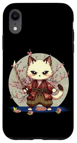 Japanische Samurai-Ninja-Katze Japanische Kanji Kawaii Art Manga Hülle für iPhone XR Japanische Samurai-Ninja-Katze Japanische Kanji Kawaii Art Manga Hülle für iPhone XR von Japanese Ninja Cat Lover Japanese Warrior Culture