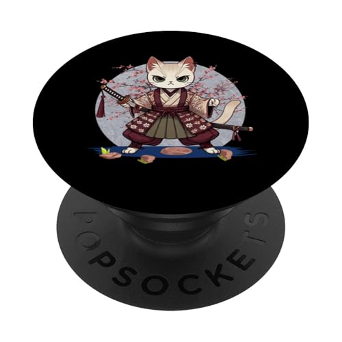 Japanische Samurai-Ninja-Katze Japanische Kanji Kawaii Art Manga PopSockets Klebender PopGrip Japanische Samurai-Ninja-Katze Japanische Kanji Kawaii Art Manga PopSockets Klebender PopGrip von Japanese Ninja Cat Lover Japanese Warrior Culture