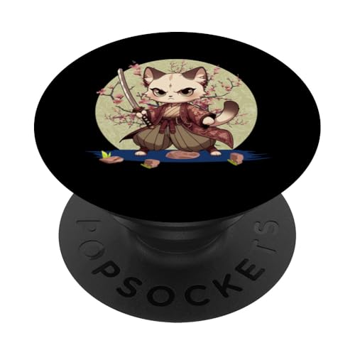 Japanische Samurai-Ninja-Katze Japanische Kanji Kawaii Art Manga PopSockets Klebender PopGrip Japanische Samurai-Ninja-Katze Japanische Kanji Kawaii Art Manga PopSockets Klebender PopGrip von Japanese Ninja Cat Lover Japanese Warrior Culture