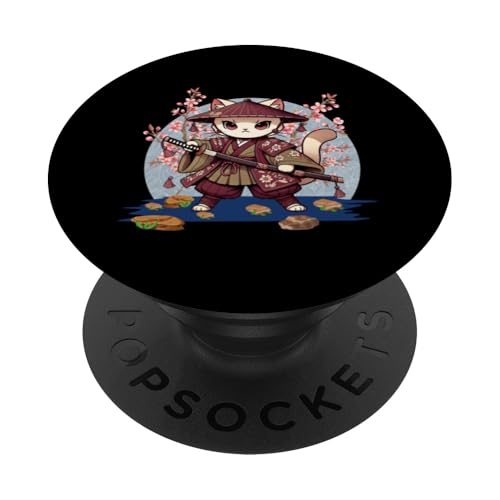 Japanische Samurai-Ninja-Katze Japanische Kanji Kawaii Art Manga PopSockets Klebender PopGrip Japanische Samurai-Ninja-Katze Japanische Kanji Kawaii Art Manga PopSockets Klebender PopGrip von Japanese Ninja Cat Lover Japanese Warrior Culture