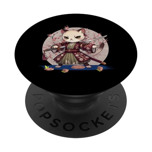Japanische Samurai-Ninja-Katze Japanische Kanji Kawaii Art Manga PopSockets Klebender PopGrip Japanische Samurai-Ninja-Katze Japanische Kanji Kawaii Art Manga PopSockets Klebender PopGrip von Japanese Ninja Cat Lover Japanese Warrior Culture