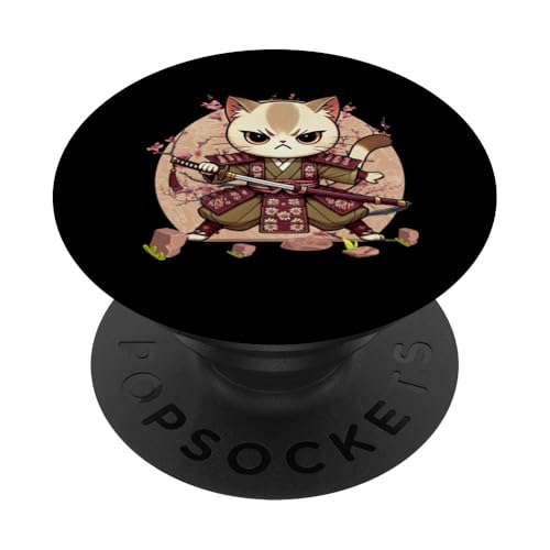 Japanische Samurai-Ninja-Katze Japanische Kanji Kawaii Art Manga PopSockets Klebender PopGrip Japanische Samurai-Ninja-Katze Japanische Kanji Kawaii Art Manga PopSockets Klebender PopGrip von Japanese Ninja Cat Lover Japanese Warrior Culture
