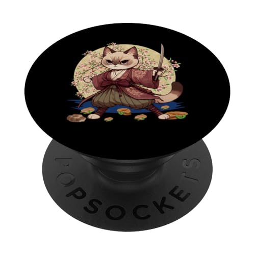 Japanische Samurai-Ninja-Katze Japanische Kanji Kawaii Art Manga PopSockets Klebender PopGrip Japanische Samurai-Ninja-Katze Japanische Kanji Kawaii Art Manga PopSockets Klebender PopGrip von Japanese Ninja Cat Lover Japanese Warrior Culture